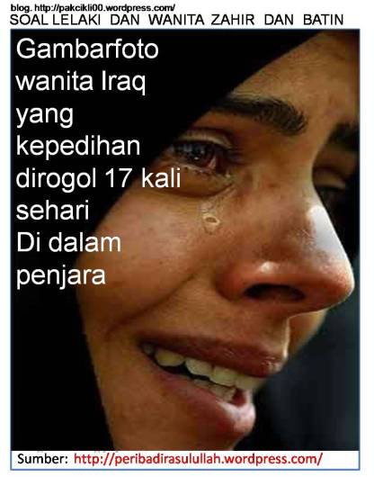 Gambarfoto wanita Iraq yang kepedihan dirogol 17 kali sehari di dalam penjara